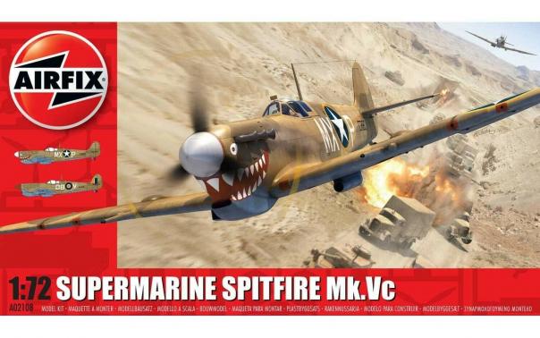 1:72 Supermarine Spitfire Mk.Vc Airfix Model Kit: A02108 - Image 1