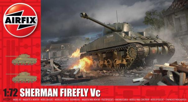 1:72 Sherman Firefly Vc Airfix Model Kit: A02341 - Image 1