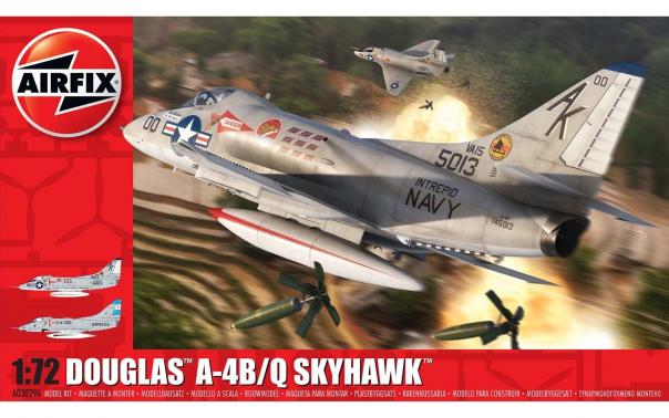 1:72 Douglas A-4B/Q Skyhawk Airfix Model Kit: A03029A - Image 1