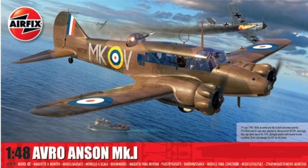 1:48 Avro Anson Mk.I Airfix Model Kit: A09191 - Image 1