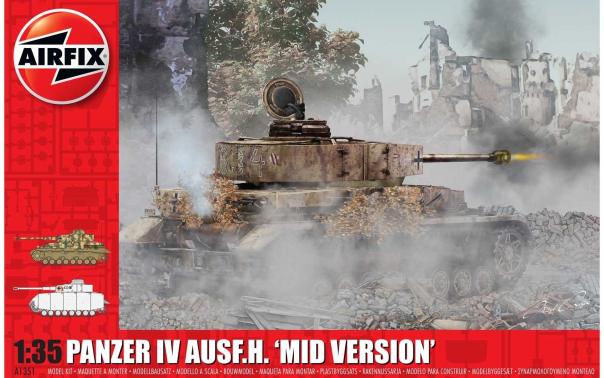 1:35 Panzer IV Ausf.H. 'Mid Version' Airfix Model Kit: A1351 - Image 1