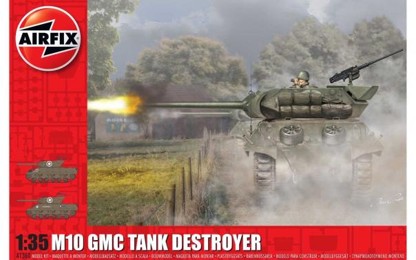 1:35 M10 GMC Tank Destroyer Airfix Model Kit: A1360 - Image 1