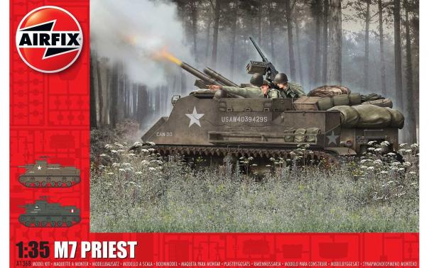 1:35 M7 Priest Airfix Model Kit: A1368 - Image 1