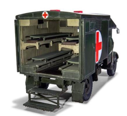 1:35 Austin K2/Y Ambulance Airfix Model Kit: A1375 - Image 2