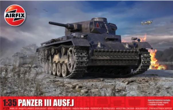 1:35 Panzer III Ausf.J Airfix Model Kit: A1378 - Image 1