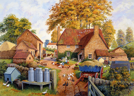 1000 Piece - Autumn On The Farm Falcon Jigsaw Puzzle 11274 - Image 2