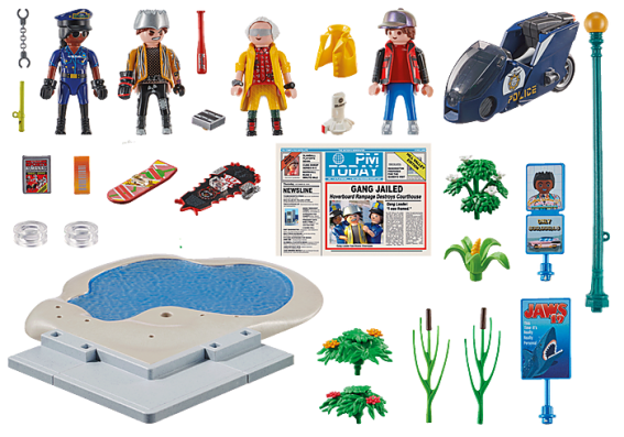 Playmobil 70634 - Back to the Future Part II Hoverboard Chase - Image 2
