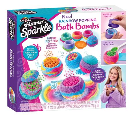 Shimmer n Sparkle Rainbow Popping Bath Bombs - Image 1