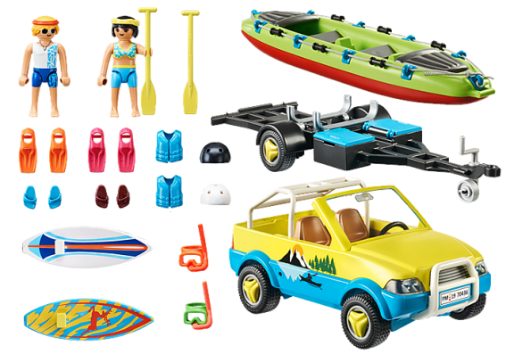 Playmobil 70436 - Beach Car With Canoe - Image 2