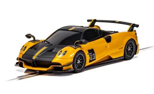 Scalextric C4212 - Pagani Huayra Roadster BC - Yellow Slot Car - Image 1