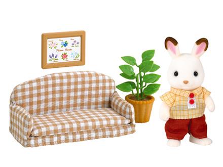 Sylvanian Families Chocolate Rabbit Father Set - 5013 - Image 1