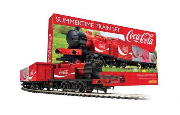 Hornby R1276M - Summertime Coca-Cola '00' Gauge Train Set - Image 1
