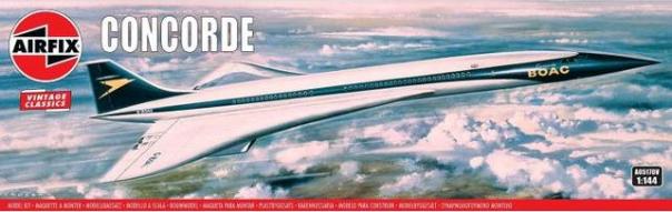 1:144 Concorde Vintage Classic Airfix Model Kit: A05170V - Image 1
