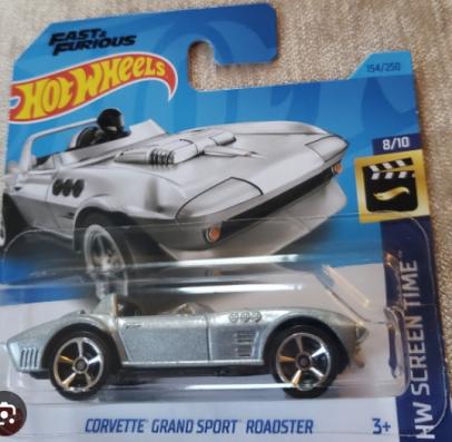 Hot Wheels - Corvette Grand Sport Roadster Die-cast Vehicle (154/250) - Image 1