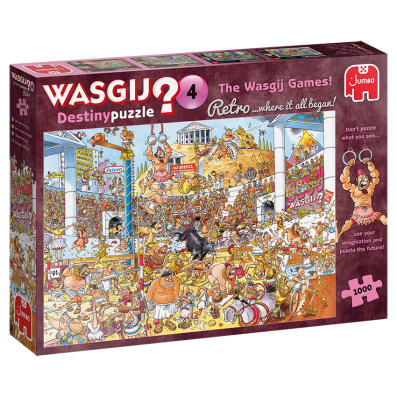 1000 Piece Wasgij Retro Destiny 4 - The Wasgij Games Jumbo Jigsaw Puzzle - 19178 - Image 1
