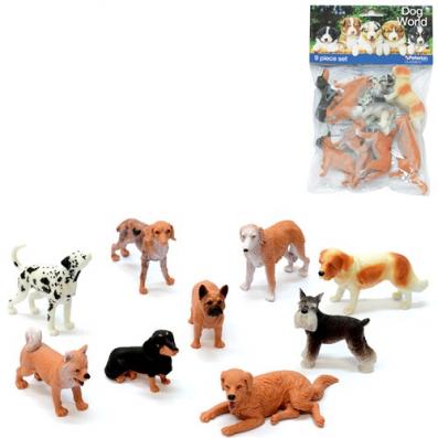 9 Piece Dog World Figure Set - Image 1