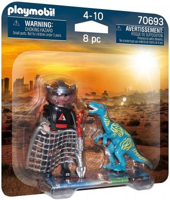 Playmobil 70693 - Velociraptor With Dino Catcher Duo Pack - Image 1