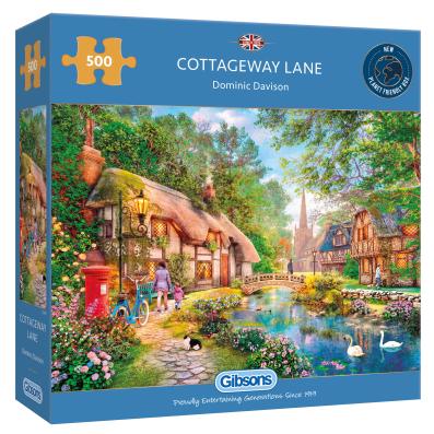 500 Piece - Cottageway Lane Gibsons Jigsaw Puzzle G3141 - Image 1