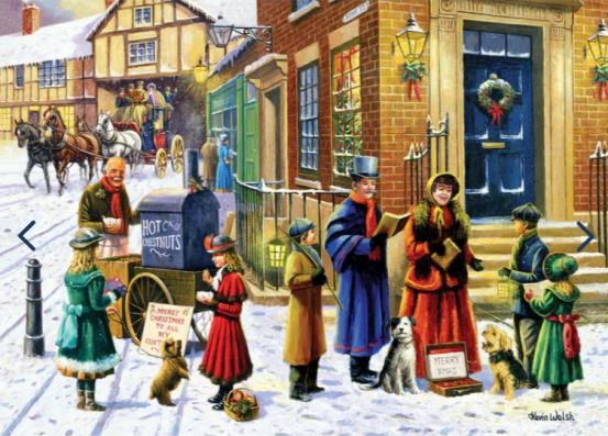 500 Piece - The Carol Singers Gibsons Jigsaw Puzzle G3143 - Image 1