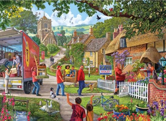 500 Piece - Moving Day Gibsons Jigsaw Puzzle G3148 - Image 1