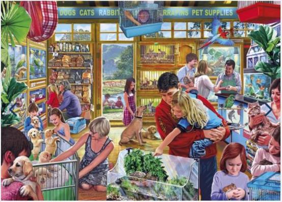 500XL Piece - Furry Friends Gibsons Jigsaw Puzzle G3547 - Image 1