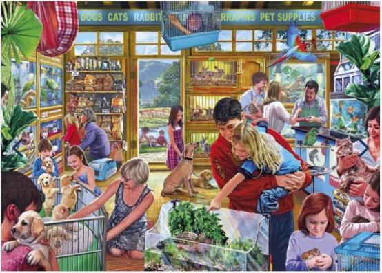 500XL Piece - Furry Friends Gibsons Jigsaw Puzzle G3547 - Image 1