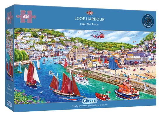 636 Piece - Looe Harbour Gibsons Jigsaw Puzzle G4054 - Image 1