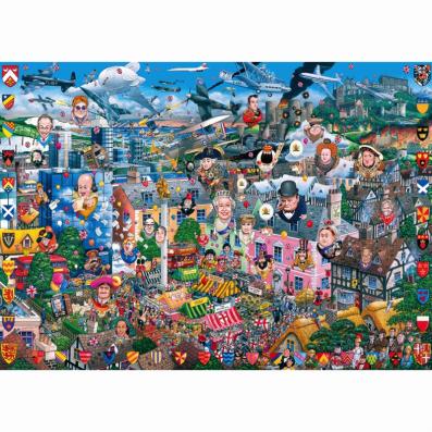 1000 Piece: I Love Great Britain - Gibson Jigsaw Puzzle - G469 - Image 1
