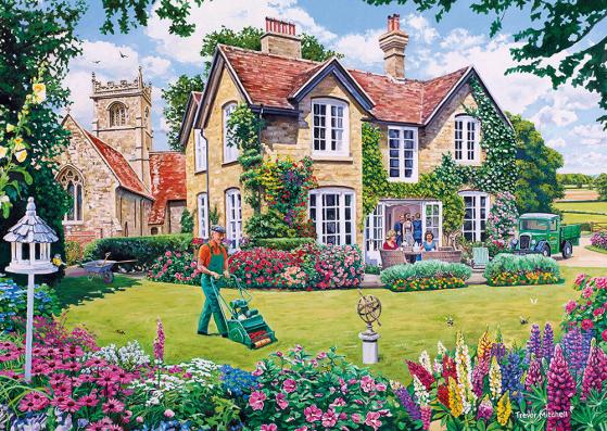 4 x 500 Piece - The Gardener's Round Gibson Jigsaw Puzzle: G5047 - Image 3