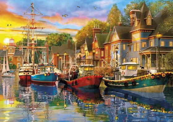 2 x 500 Piece - Sails At Sunset Gibsons Jigsaw Puzzle G5054 - Image 3
