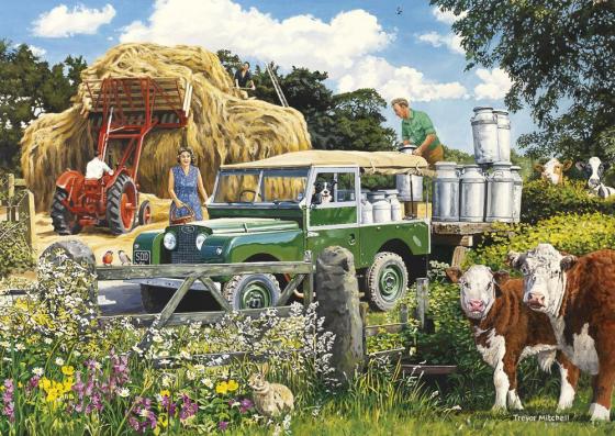 4 x 500 Piece - The Farmer's Round Gibsons Jigsaw Puzzle G5055 - Image 4