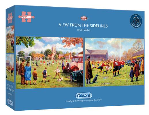 2 x 500 Piece - View From The Sidelines Gibsons Jigsaw Puzzle G5060 - Image 1