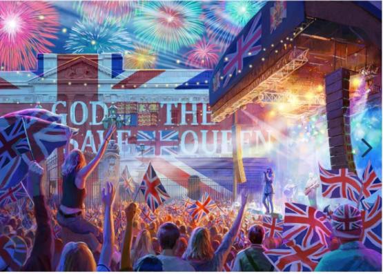 4 x 500 Piece - Royal Celebrations Gibsons Jigsaw Puzzle G5061 - Image 3