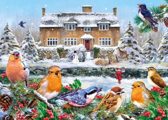 1000 Piece - A Winter Song Gibson Jigsaw Puzzle - G6199 - Image 1