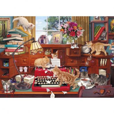 1000 Piece - Writer's Block Gibsons jigsaw Puzzle G6290 - Image 1