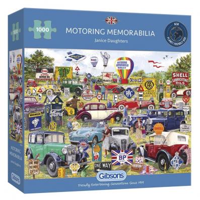 1000 Piece - Motoring Memorabilia Gibsons Jigsaw Puzzle G6306 - Image 1