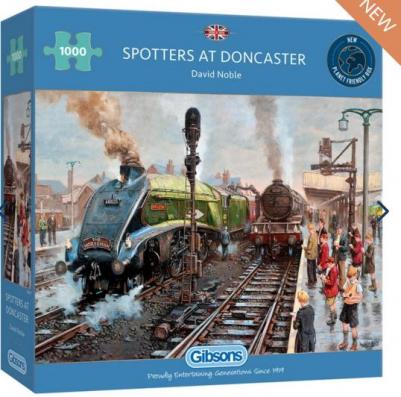 1000 Piece - Spotters At Doncaster Gibsons Jigsaw Puzzle G6317 - Image 1