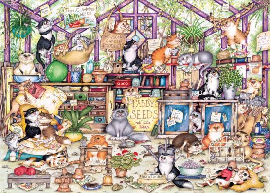 1000 Piece - Gerty's Garden Retreat Gibsons Jigsaw Puzzle G6324 - Image 1