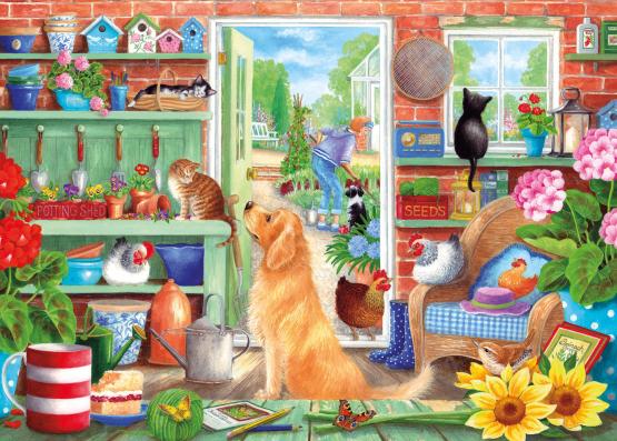 1000 Piece - The Potting Bench Gibsons Jigsaw Puzzle G6333 - Image 1