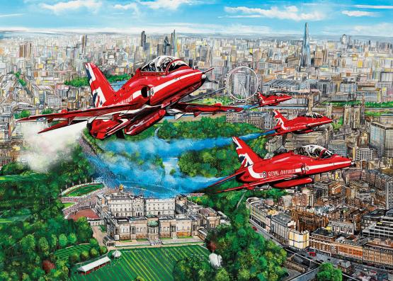 1000 Piece - Reds Over London Gibsons Jigsaw Puzzle G6335 - Image 1