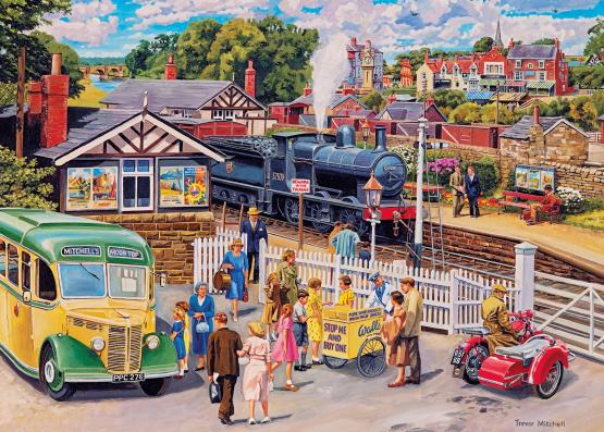 1000 Piece - Treats At The Station Gibsons Jigsaw Puzzle G6341 - Image 1