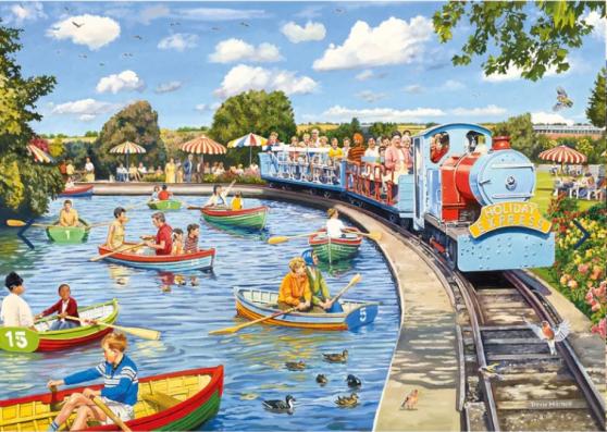 1000 Piece - The Boating Lake Gibsons Jigsaw Puzzle G6361 - Image 1