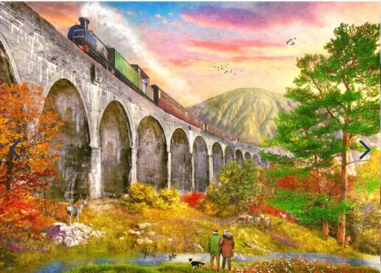1000 Piece - Crossing Glenfinnan Viaduct Gibsons Jigsaw Puzzle G6365 - Image 1