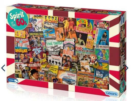 1000 Piece - Spirit Of The 60's Gibsons Jigsaw Puzzle G7082 - Image 1