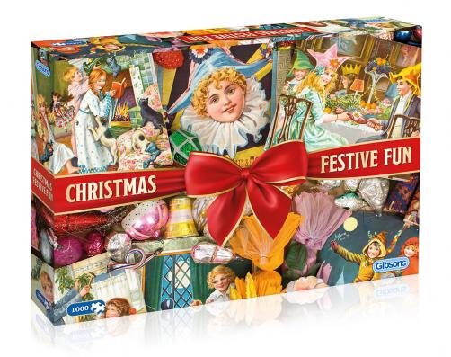 1000 Piece - Christmas Festive Fun Gibson Jigsaw Puzzle G7094 - Image 1