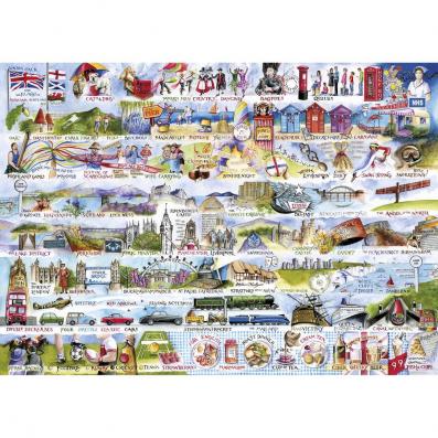1000 Piece - Cream Teas & Queuing Gibsons Jigsaw Puzzle G7100 - Image 1