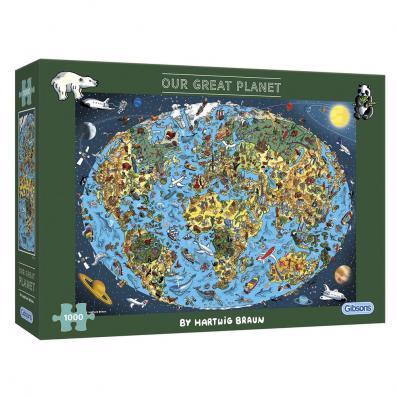 1000 Piece - Our Great Planet Gibsons Jigsaw Puzzle G7110 - Image 1