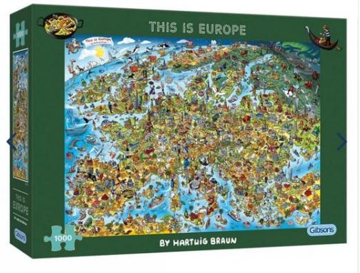 1000 Piece - This Is Europe GIbsons Jigsaw Puzzle G7113 - Image 1
