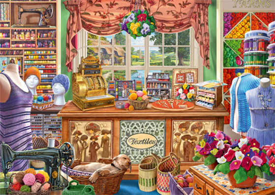 1000 Piece - The Haberdashers Shoppe Falcon Jigsaw Puzzle 11256 - Image 2