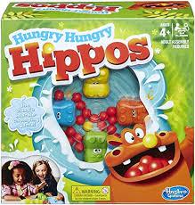 Hasbro Hungry Hungry Hippos Childrens Game - Image 1